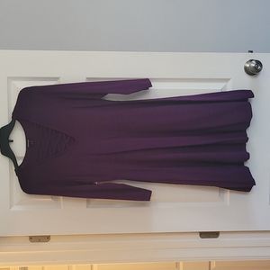 Torrid sweater dress size 1 dark purple